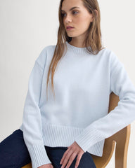 The Boxy Sweater in Everyday Cotton | Skywriting