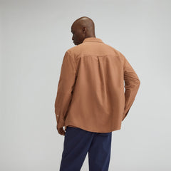 The Organic Oxford Relaxed Utility Shirt | Carob Brown