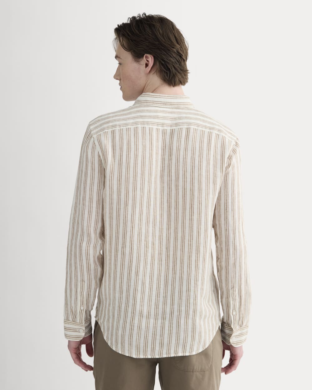 The Classic Shirt in Linen | Bone / Toasted Coconut