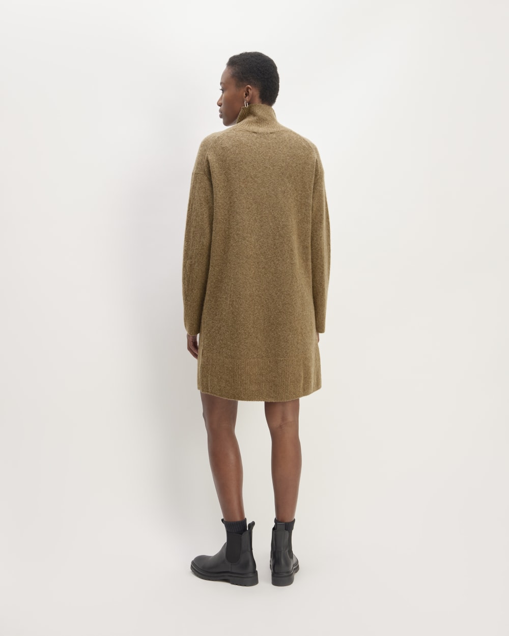 The Cozy Stretch Turtleneck Dress | Heathered Toasted Coconut