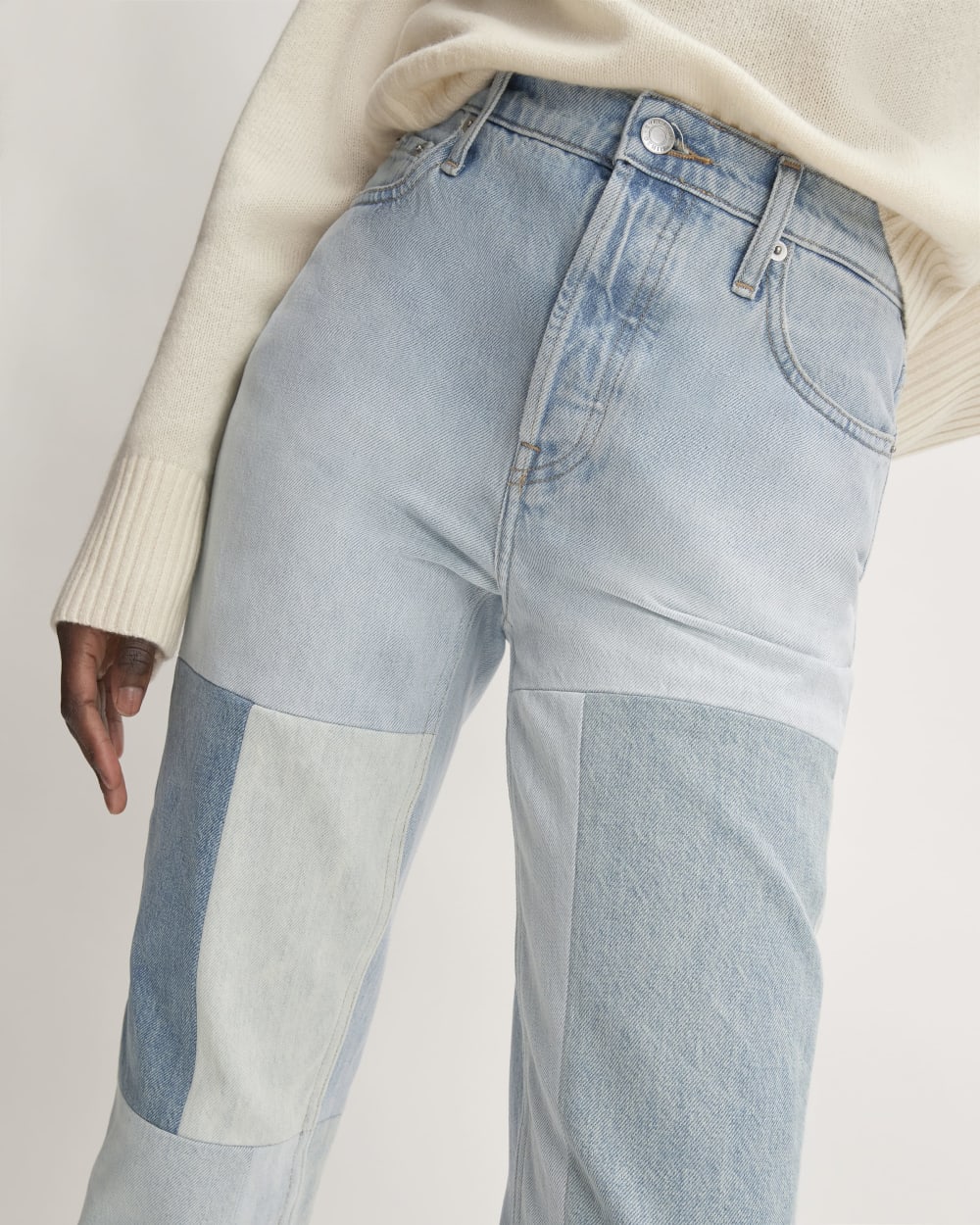 The '90s Cheeky® Mended Jean | Patched Indigo | 26.5" Inseam