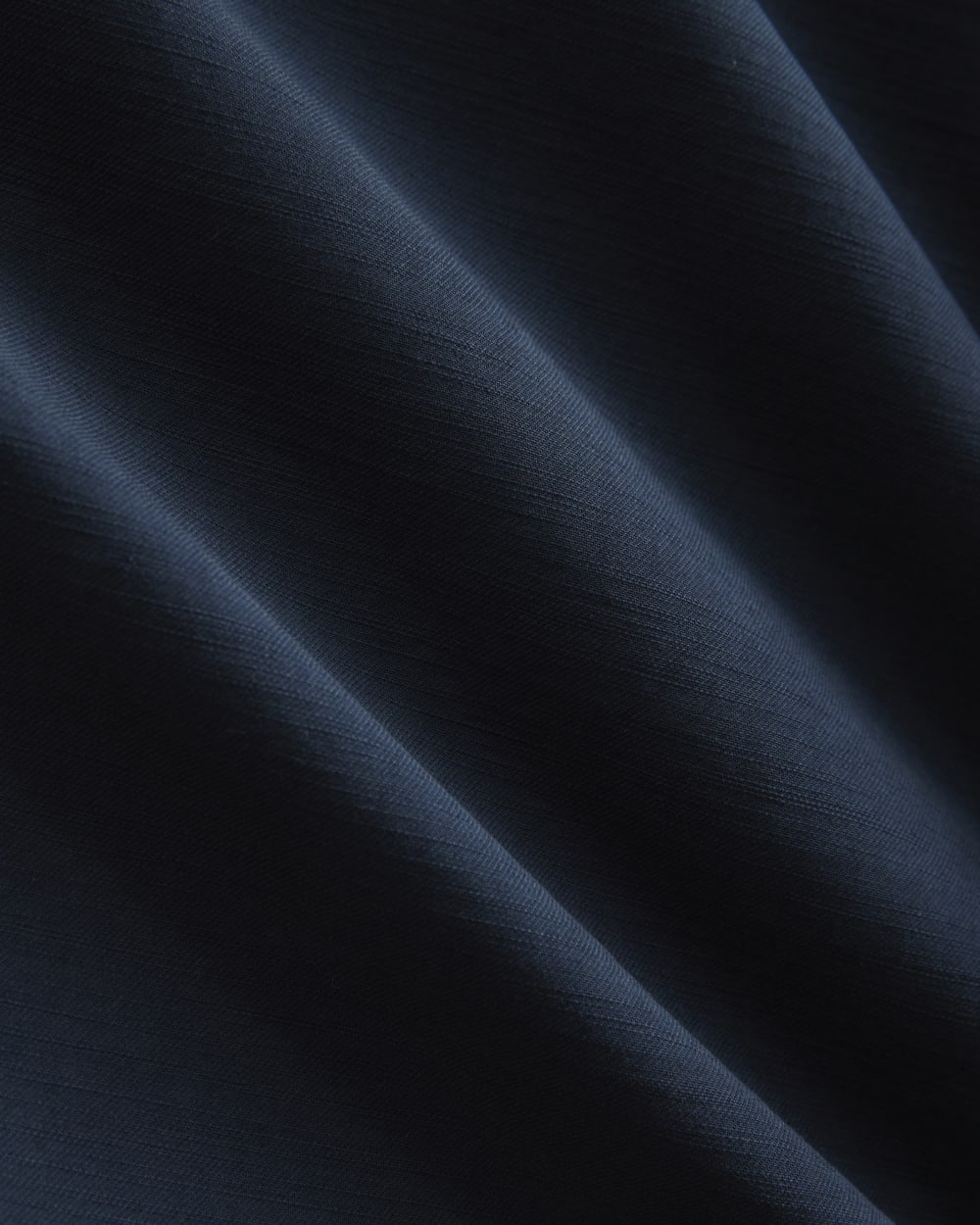 Cropped Slub Trouser | Deep Navy