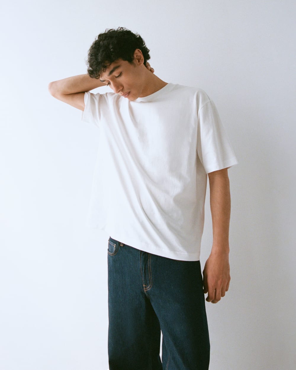 Archive Relaxed-Fit Cotton Crew | White