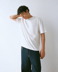 Archive Relaxed-Fit Cotton Crew | White