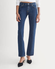 Everlane x Elena Bonvicini Highland Low-Rise Cigarette Jean | Deep Bay Indigo
