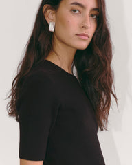 The Ribbed Sweater Dress | Black