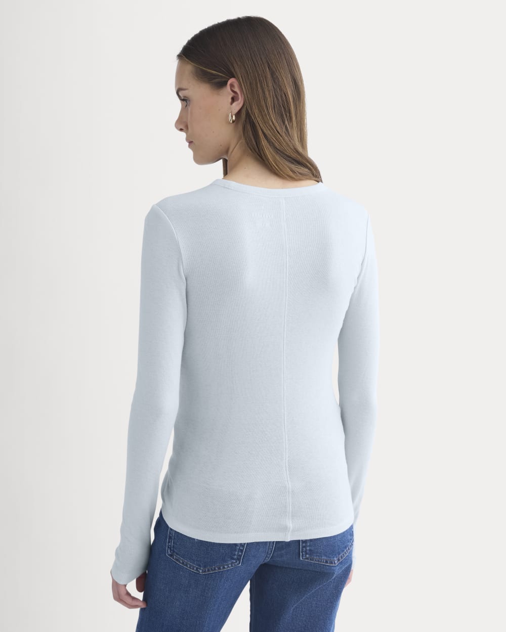 Tissue Long-Sleeve Crew | Skywriting