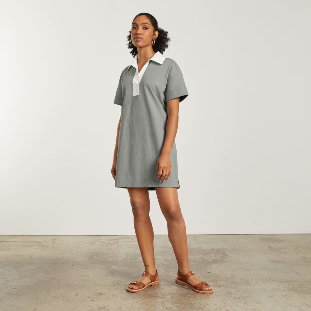 The Organic Cotton Polo Dress | Clay