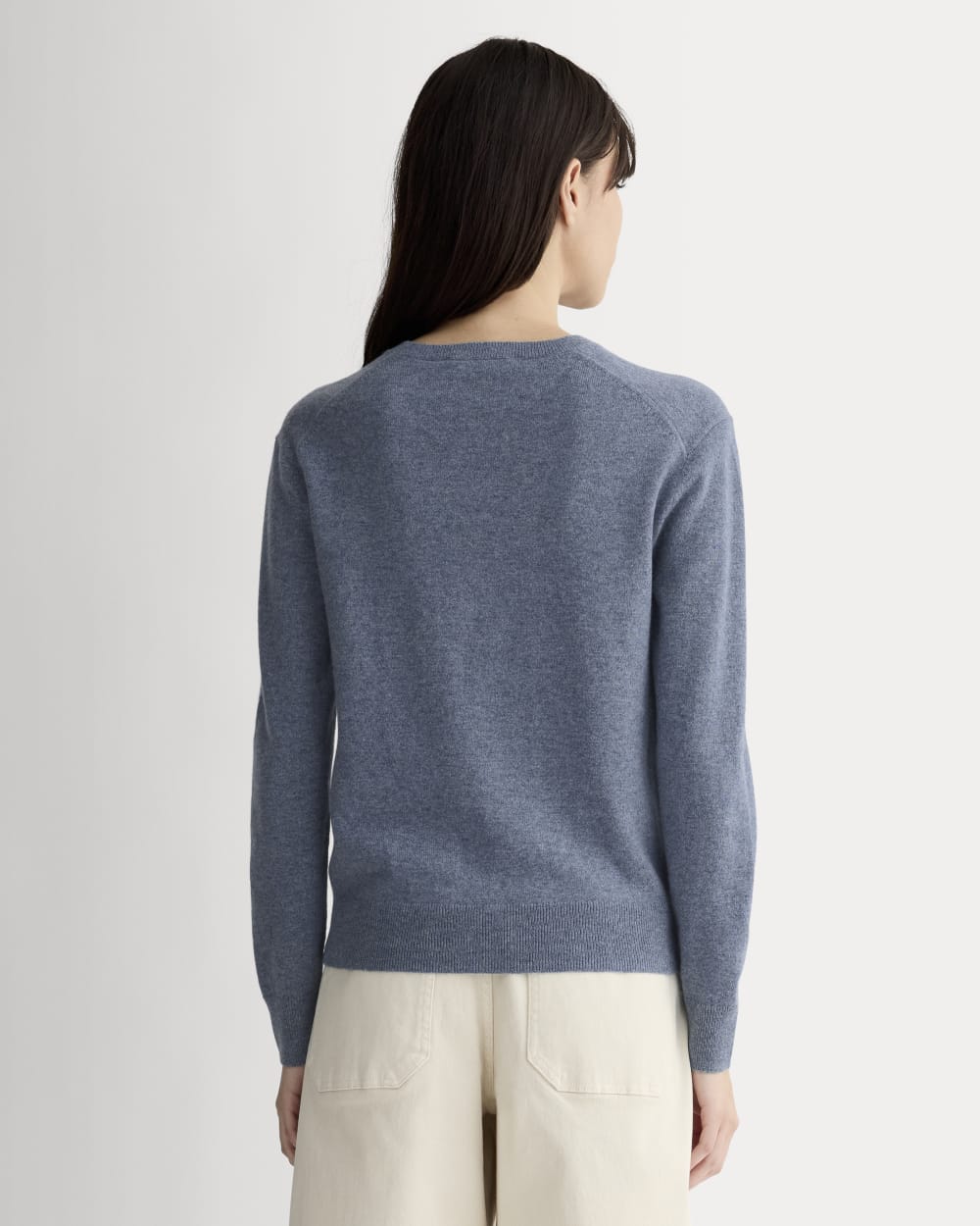 The Classic Crew in Cashmere | Denim Blue