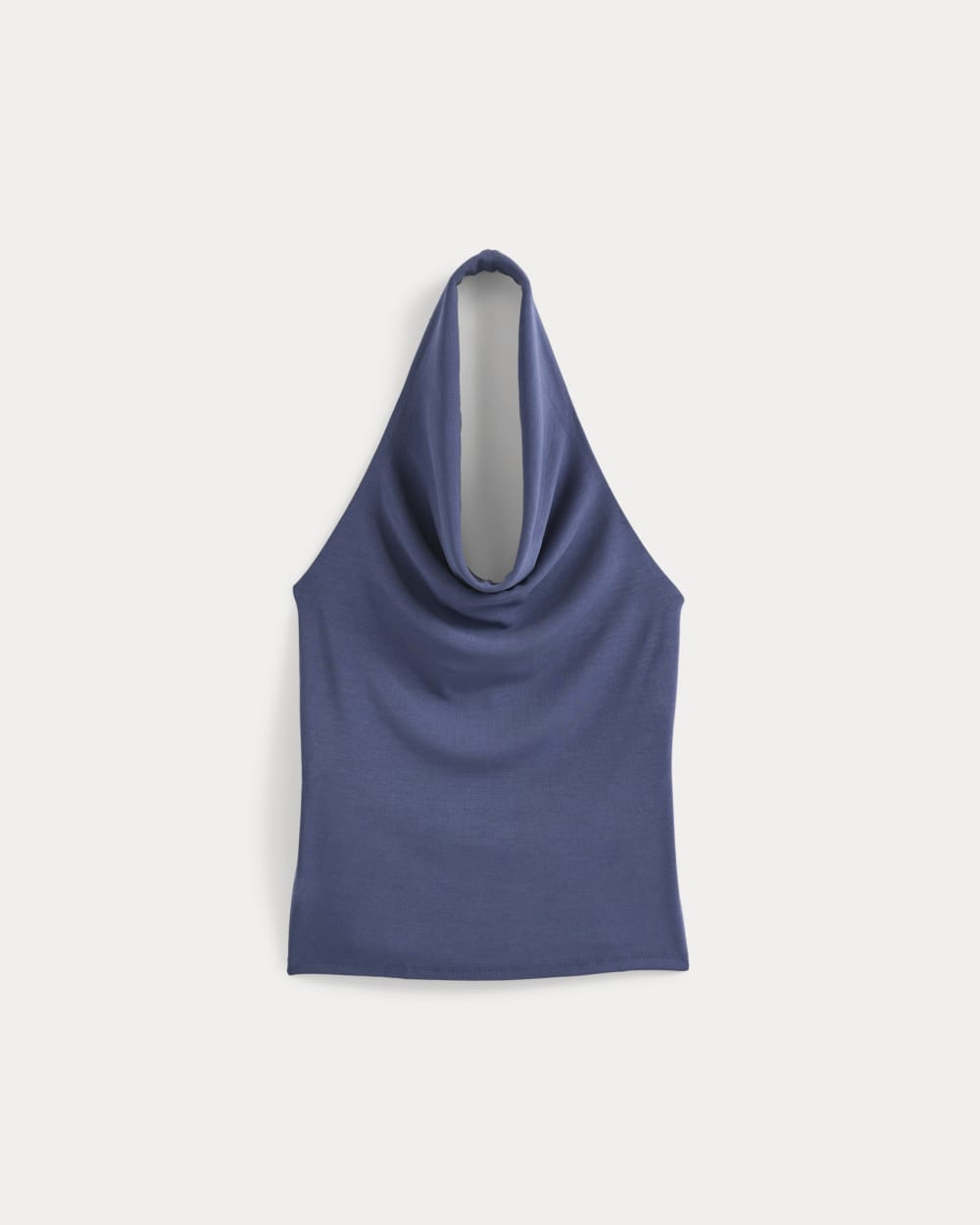 Halter Cowlneck Top in Butterknit | Washed Navy
