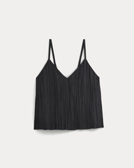 Crinkle Trapeze Tank | Black