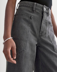 The Way-High® Gardener Cropped Jean | Washed Grey