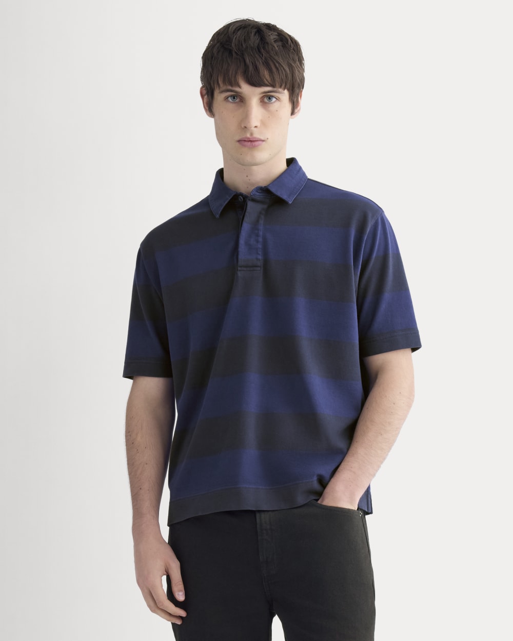 Vintage Rugby Polo | Navy / Black