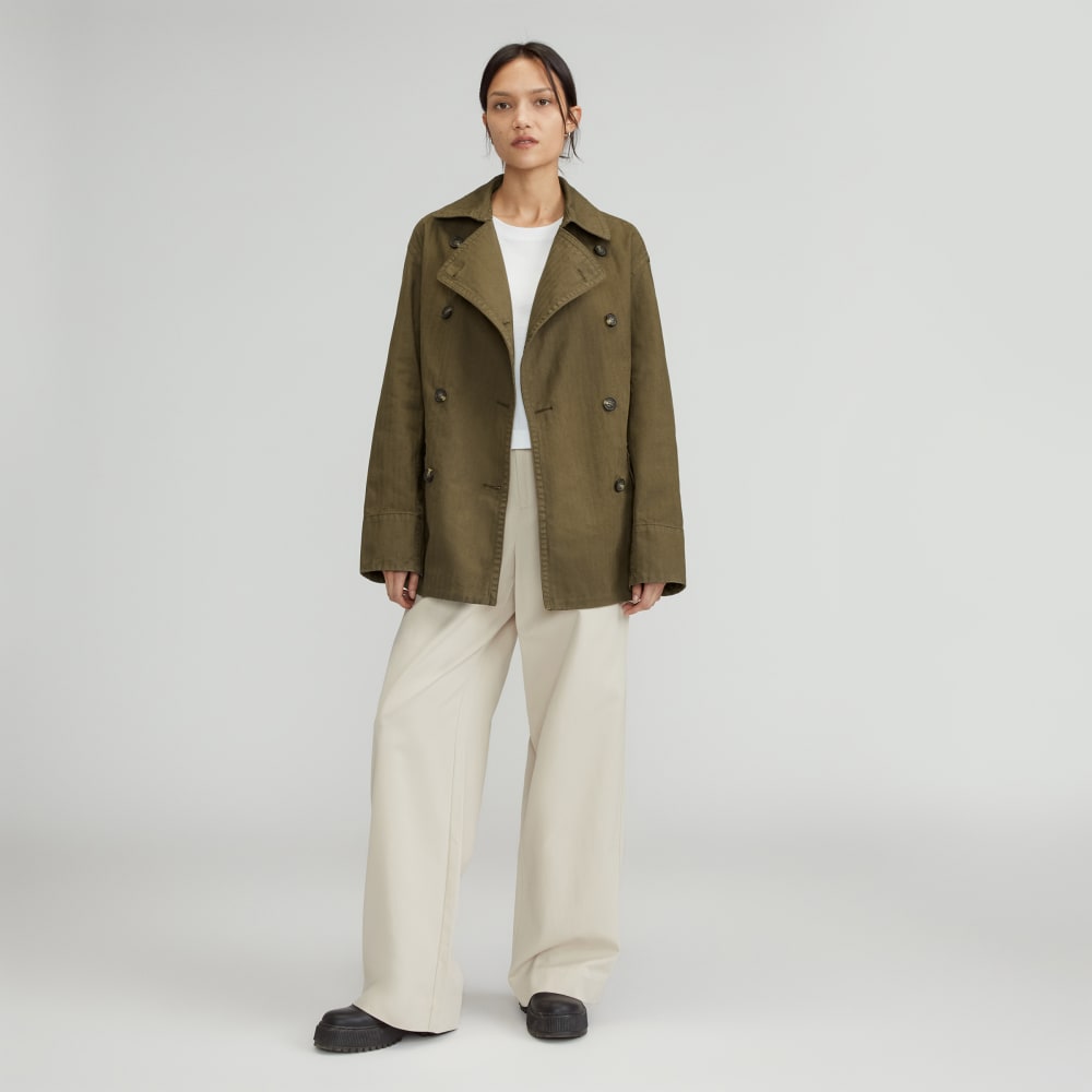 The Organic Cotton Herringbone Jacket | Beech