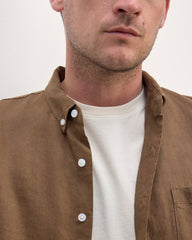 The Classic Shirt in Linen | Cocoa