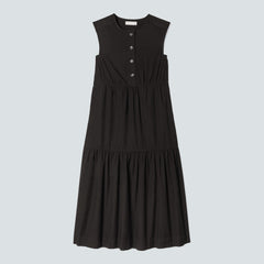 The Tiered Midi Dress | Black