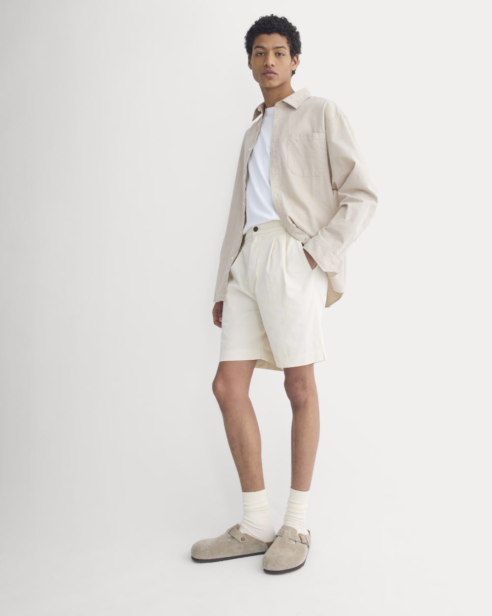 Pleated Easy Short | Birch