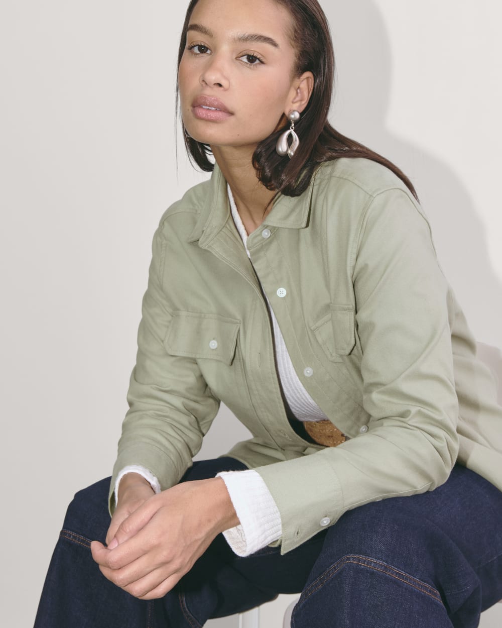 The Boyfriend Shirt in Flannel | Seagrass