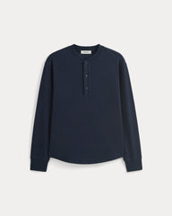 Vintage Rib Henley | Navy