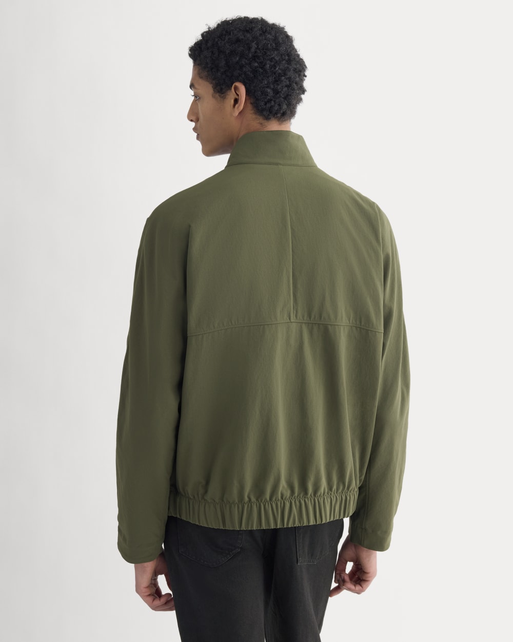 Re:Cycled Nylon Harrington Jacket | Olive Night
