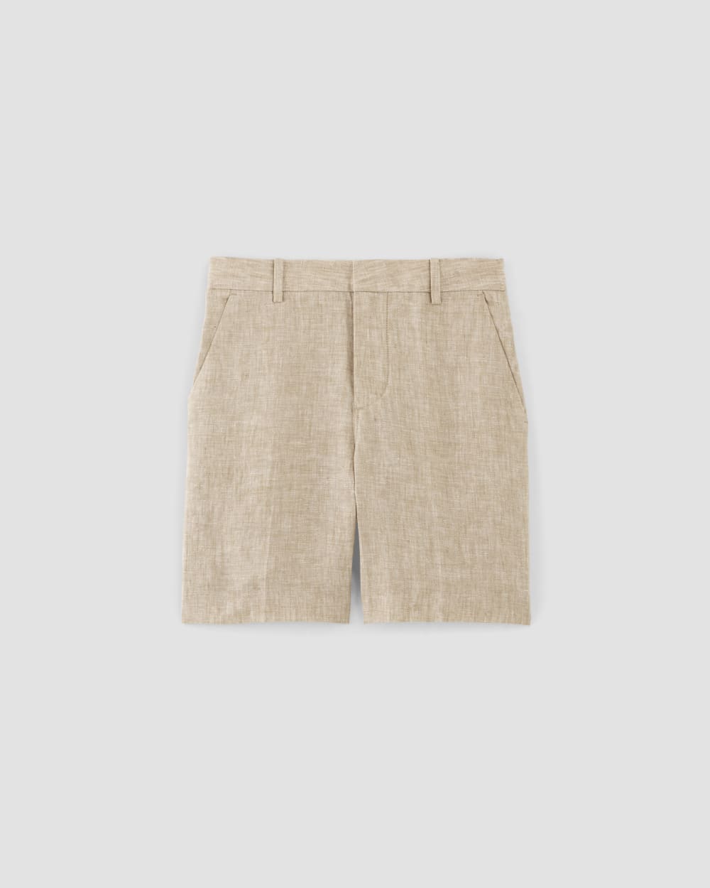 The 7" Linen Trouser Short | Cornstalk Chambray