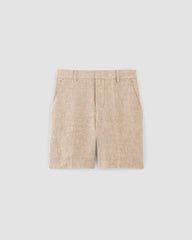 The 7" Linen Trouser Short | Cornstalk Chambray