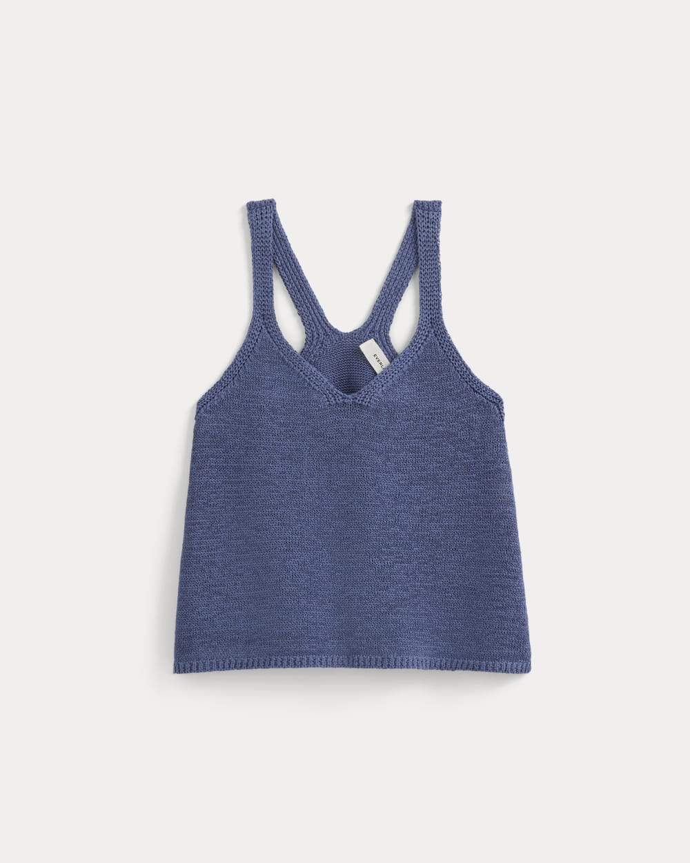 Racerback V-Neck Sweater | Blue Dusk
