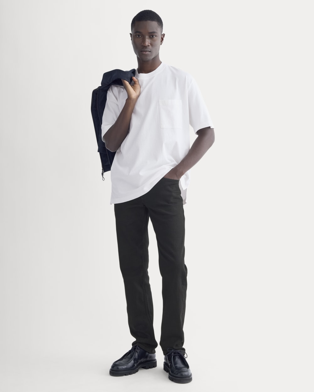 Oversized Midweight Tee | White