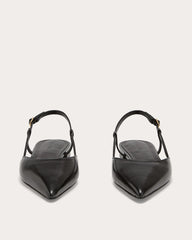 The Studio Slingback Flat | Black