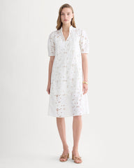 The Eyelet Midi Dress | Bone