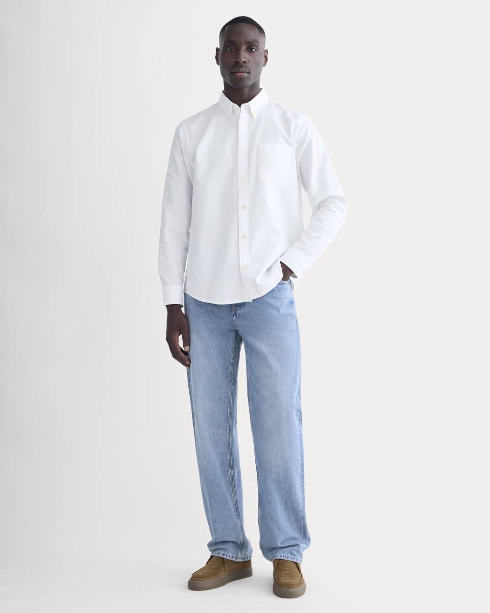 The Slim Oxford Shirt | White | Tall