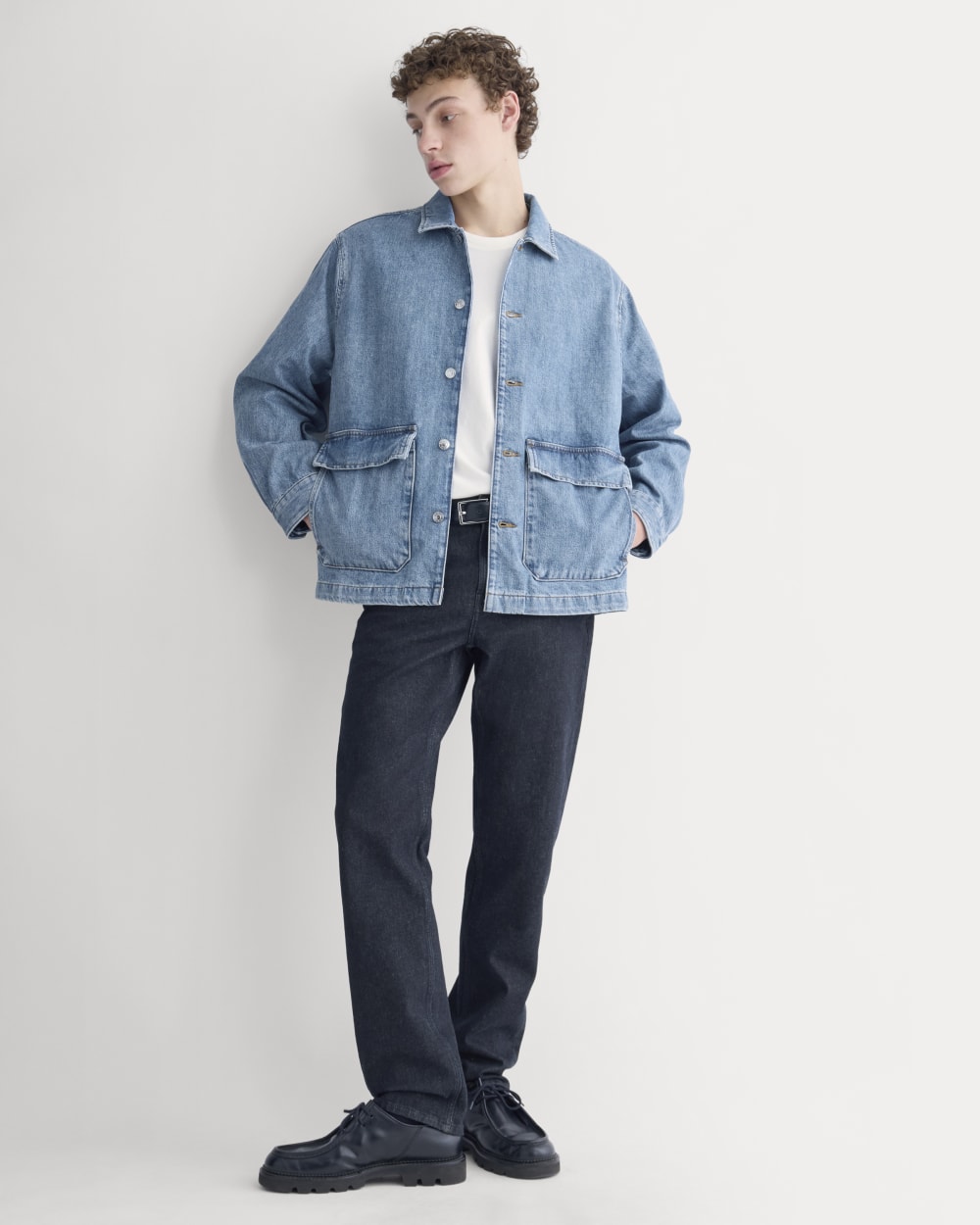Denim Shacket | Vintage Mid Indigo