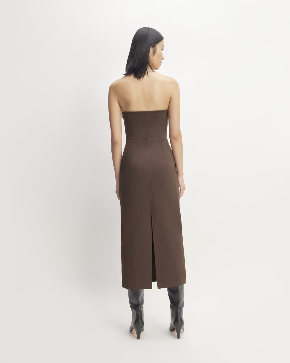 The Dream Strapless Dress | Earth Brown