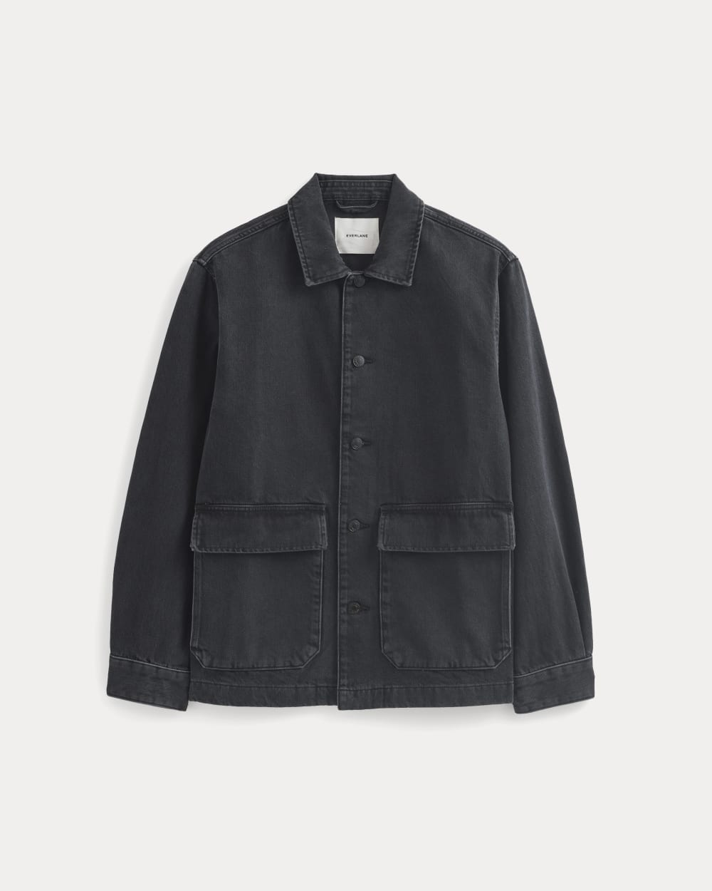 Denim Shacket | Washed Black