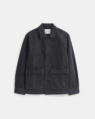 Denim Shacket | Washed Black