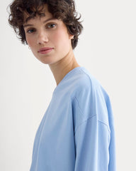 Retro V-Neck Jersey | Open Air Blue
