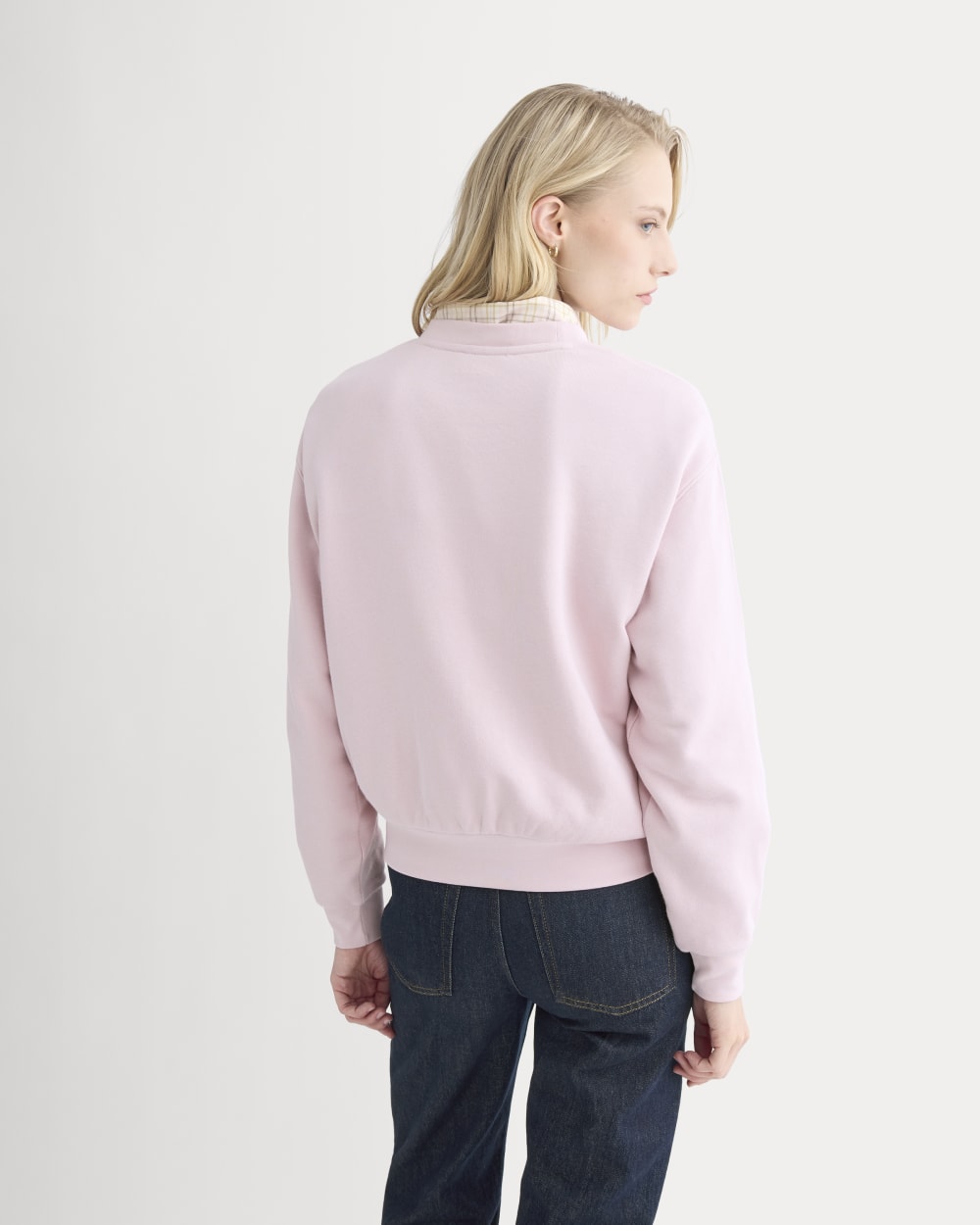 Lightweight Terry Blouson Crew | Burnished Lilac