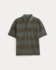 Vintage Rugby Polo | Overdye Olive Night