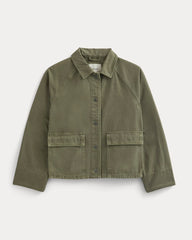 Cropped Denim Jacket | Garment-Dyed Kalamata