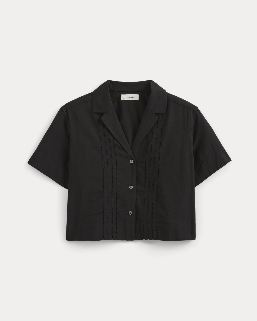 Cotton Gauze Resort Shirt | Black