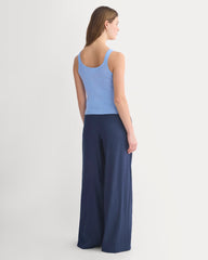 The Light Ribbed Cami in Ultrasoft Merino | Open Air Blue