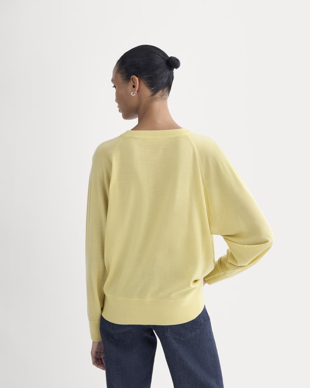 Raglan Sweater in Ultrasoft Merino | Double Cream