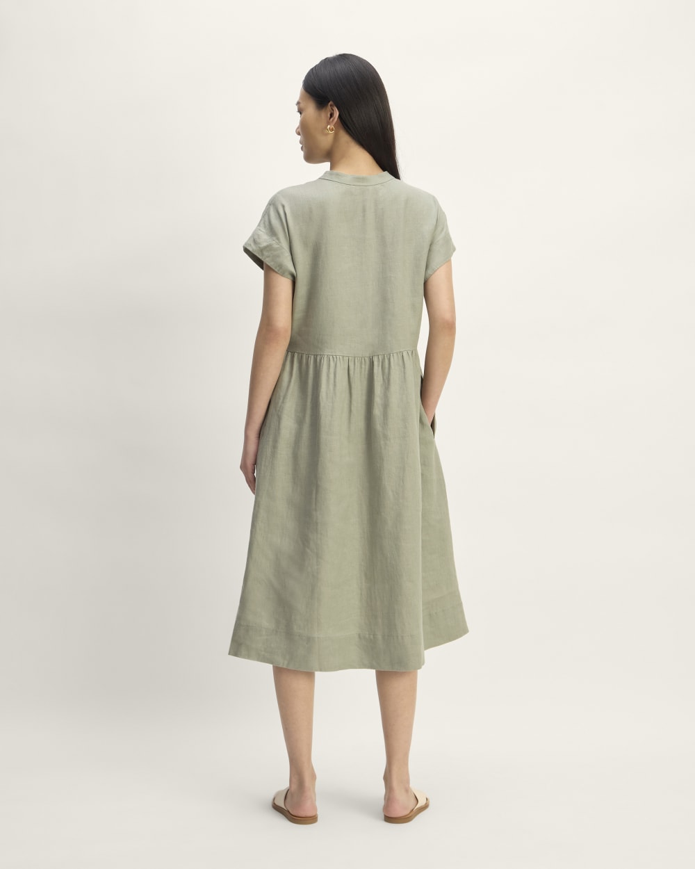 The Craft Dress in Linen | Sage Green