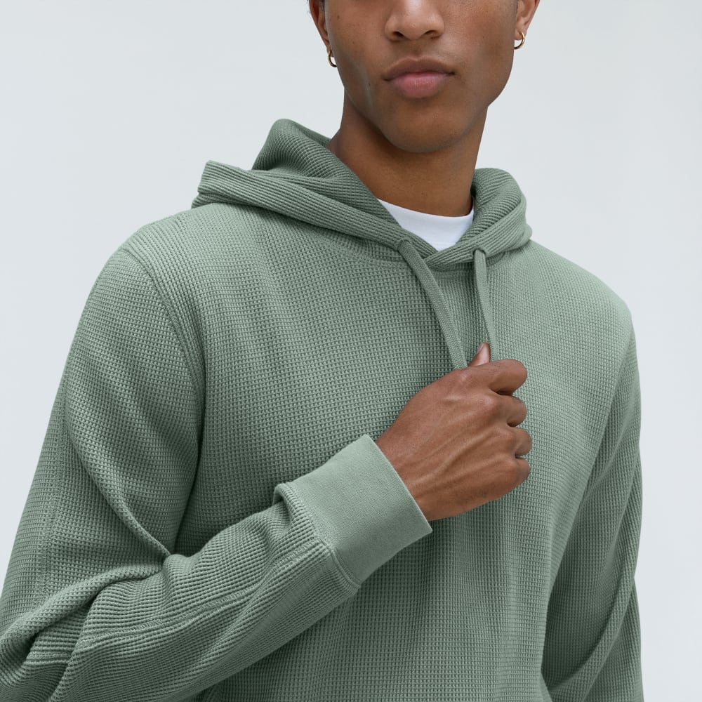 The Waffle-Knit Hoodie | Lily Pad