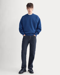 Luxe Fleece Crew Pullover | Estate Blue