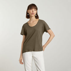 The Air Scoop-Neck Tee | Beech