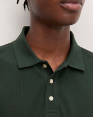The Long-Sleeve Pique Polo | Scarab
