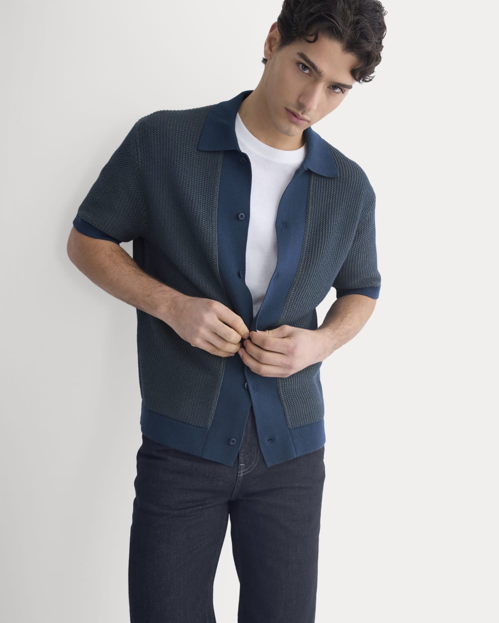 Button-Down Resort Polo | Midnight Navy/Kalamata