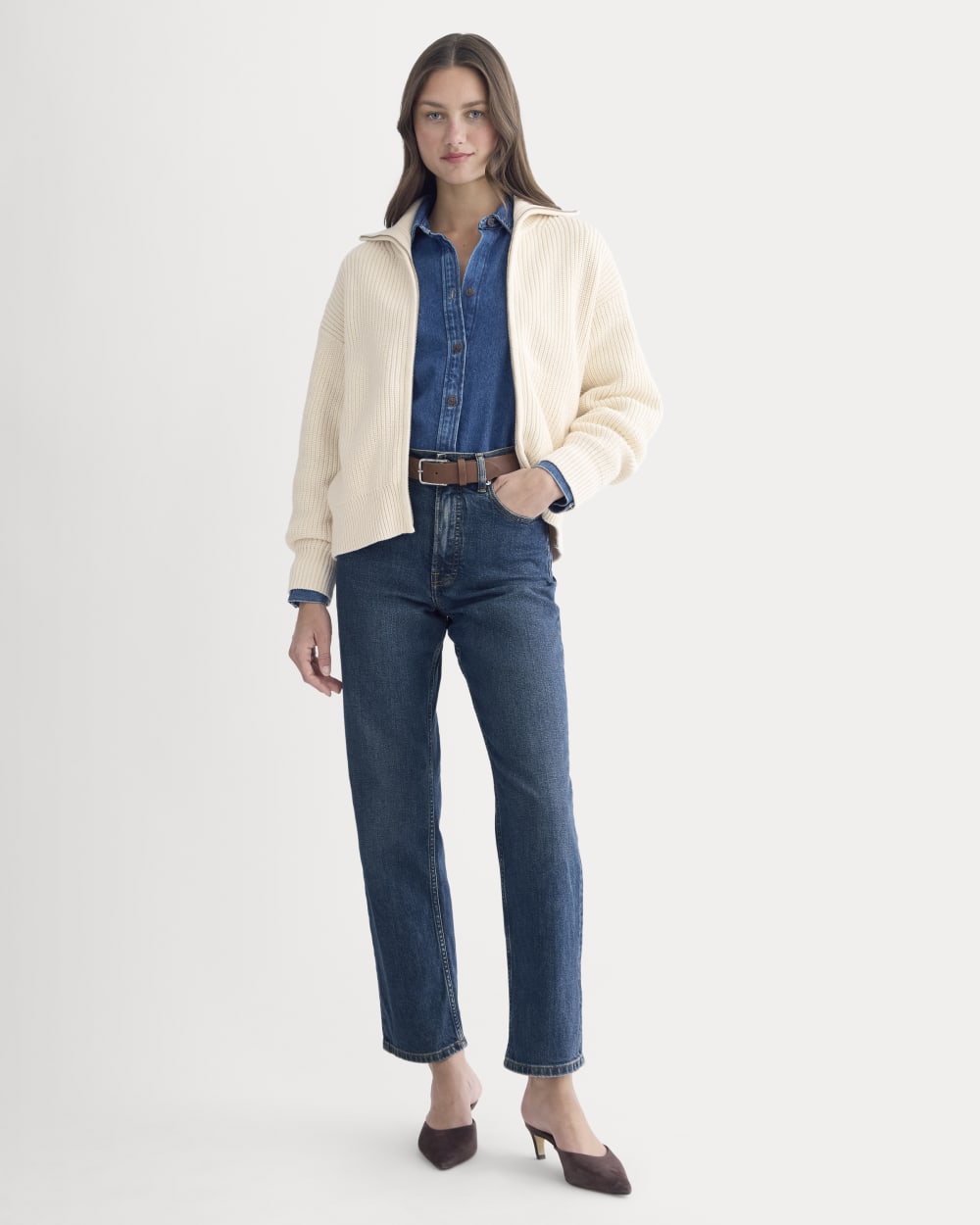 The Full-Zip Sweater in Everyday Cotton | Canvas