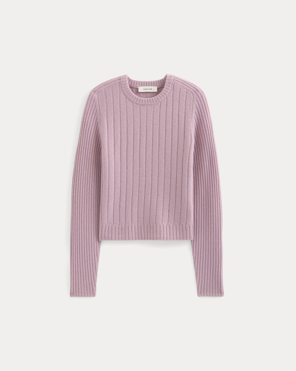 Mix Ribbed Crew in Cashmere | Lilac Crush